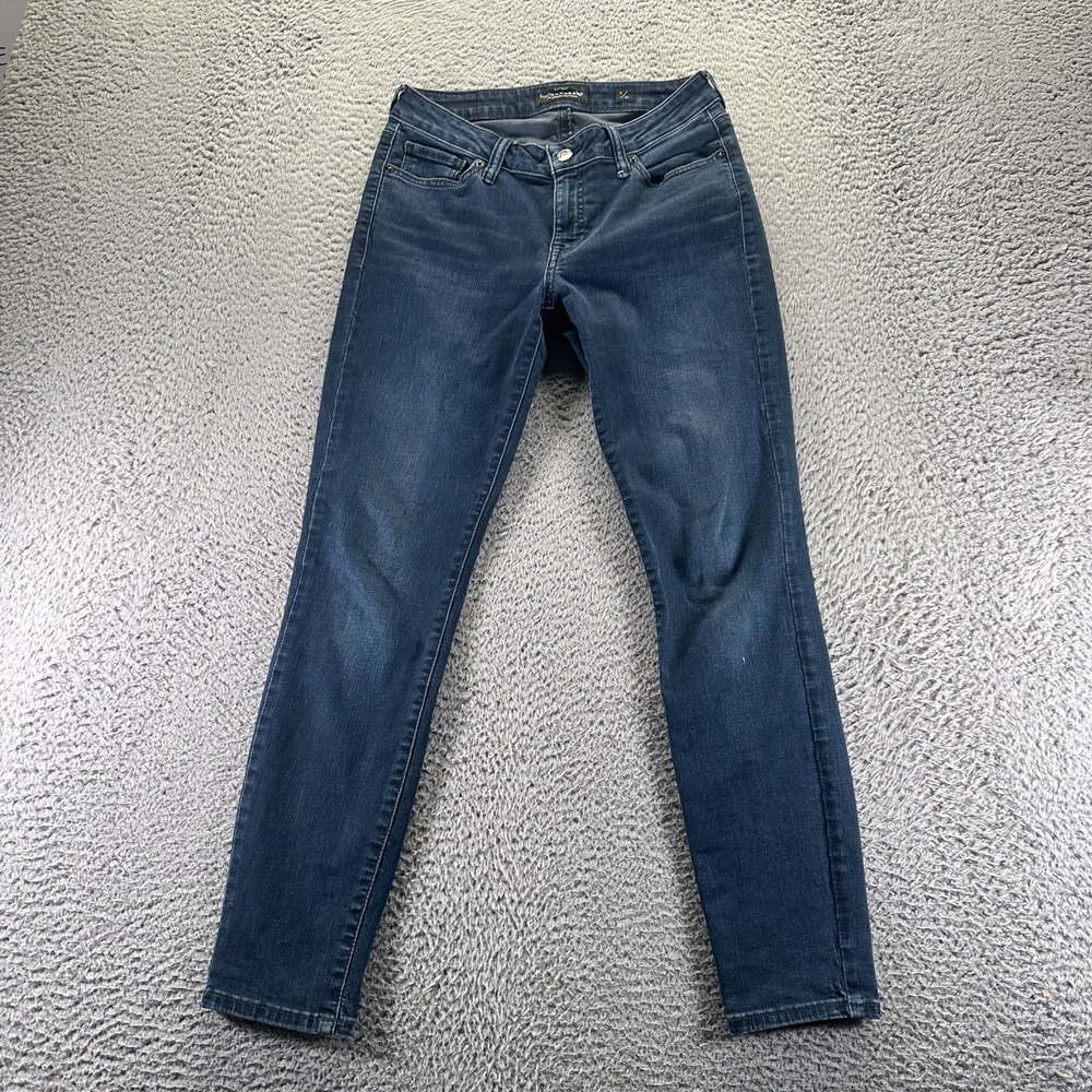 Lucky Brand Lolita Jeans 4 Womens Blue Cotton Denim Skinny Leg Faded Workwear‎